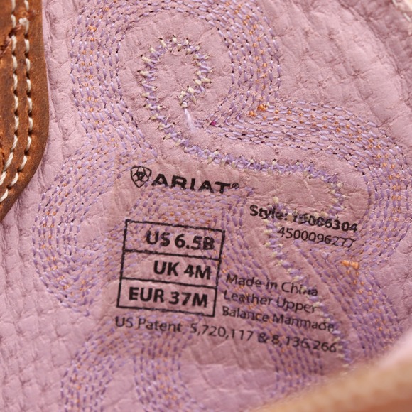 Ariat Womens Quickdraw Western Boots Cowboy Size 6.5B US Square-Toe Embroidered - Picture 6 of 8